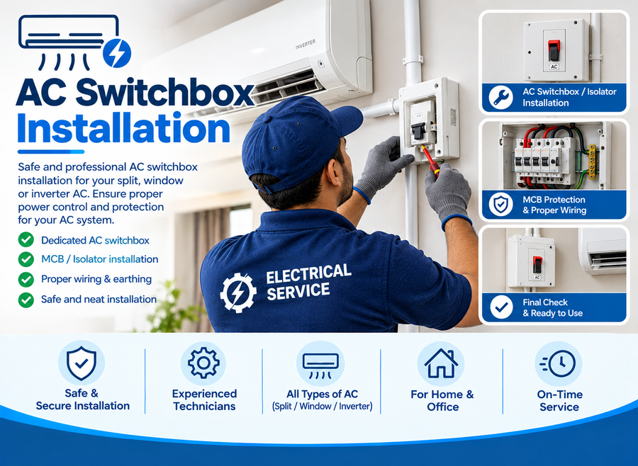 AC switchbox installation