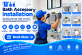 Bath accessory installation