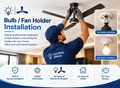 Bulb/tubelight holder installation