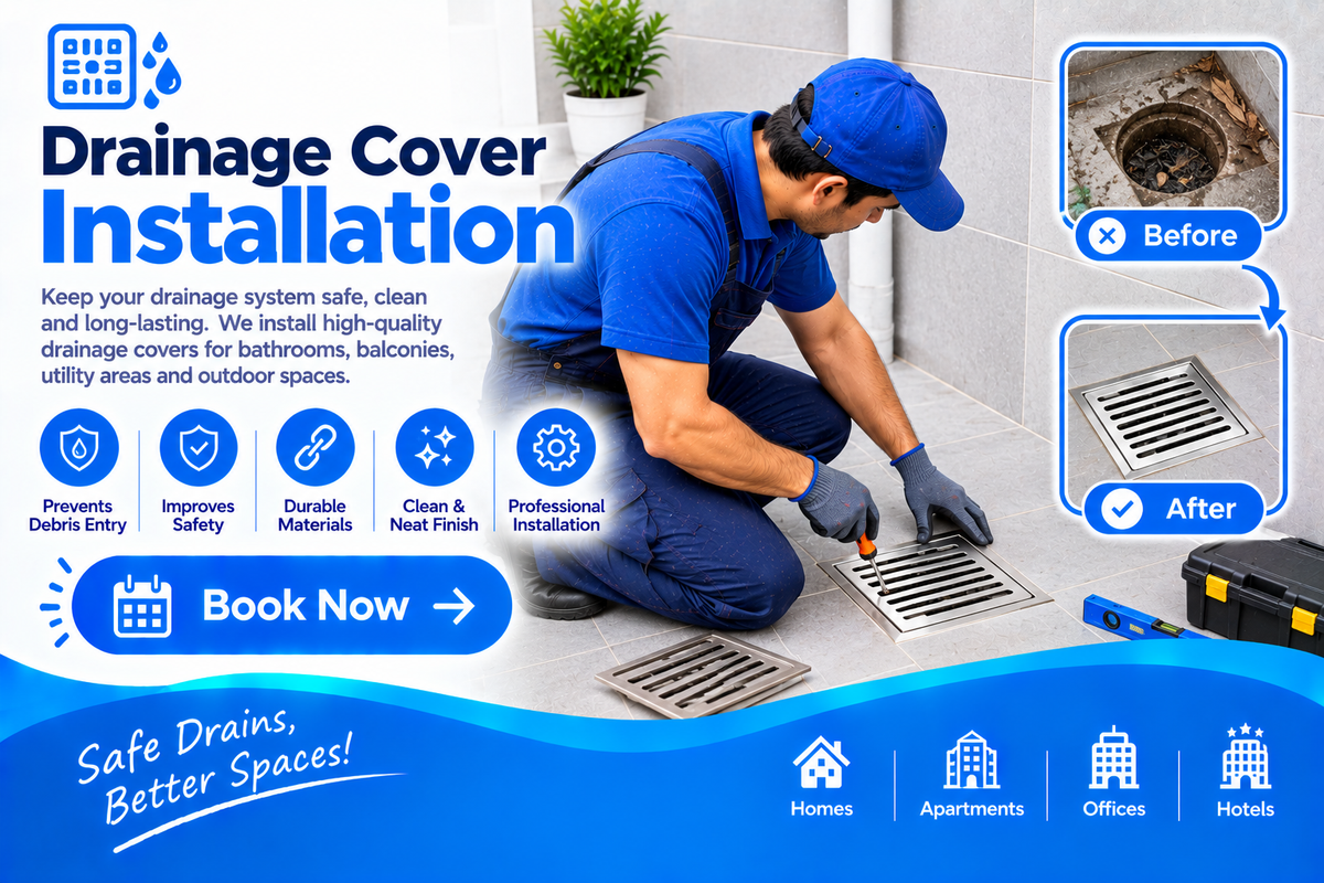 Drainage cover installation