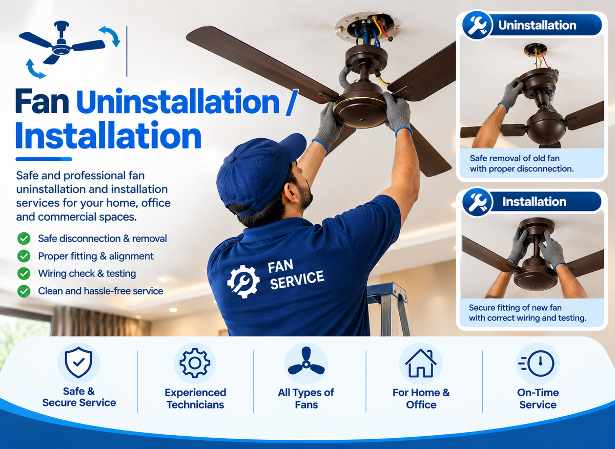 Fan uninstallation / installation