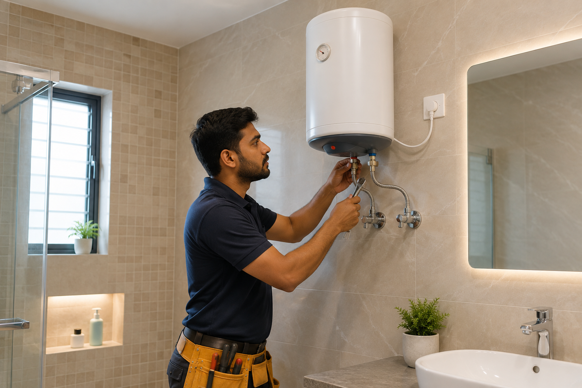 Geyser installation