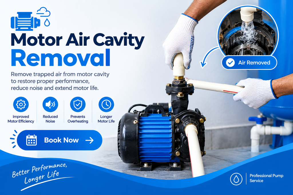 Motor air cavity removal