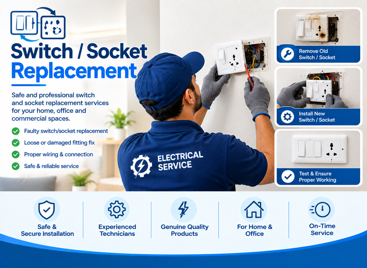 Switch / socket replacement