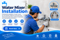 Water mixer installation