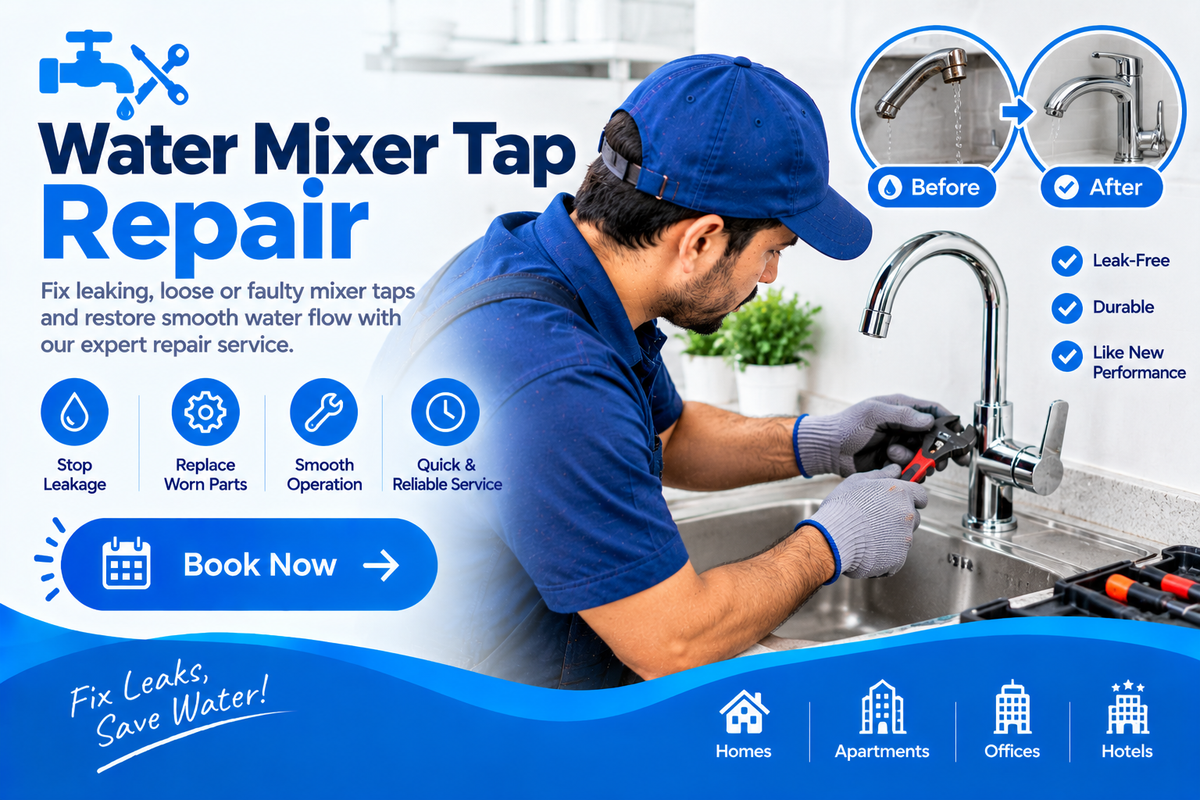 Water mixer tap repair