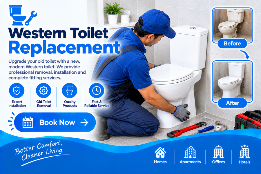 Western toilet replacement