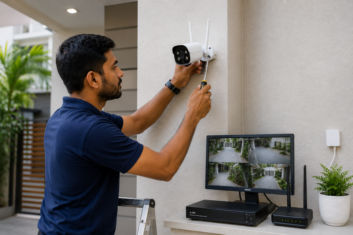 WiFi CCTV installation
