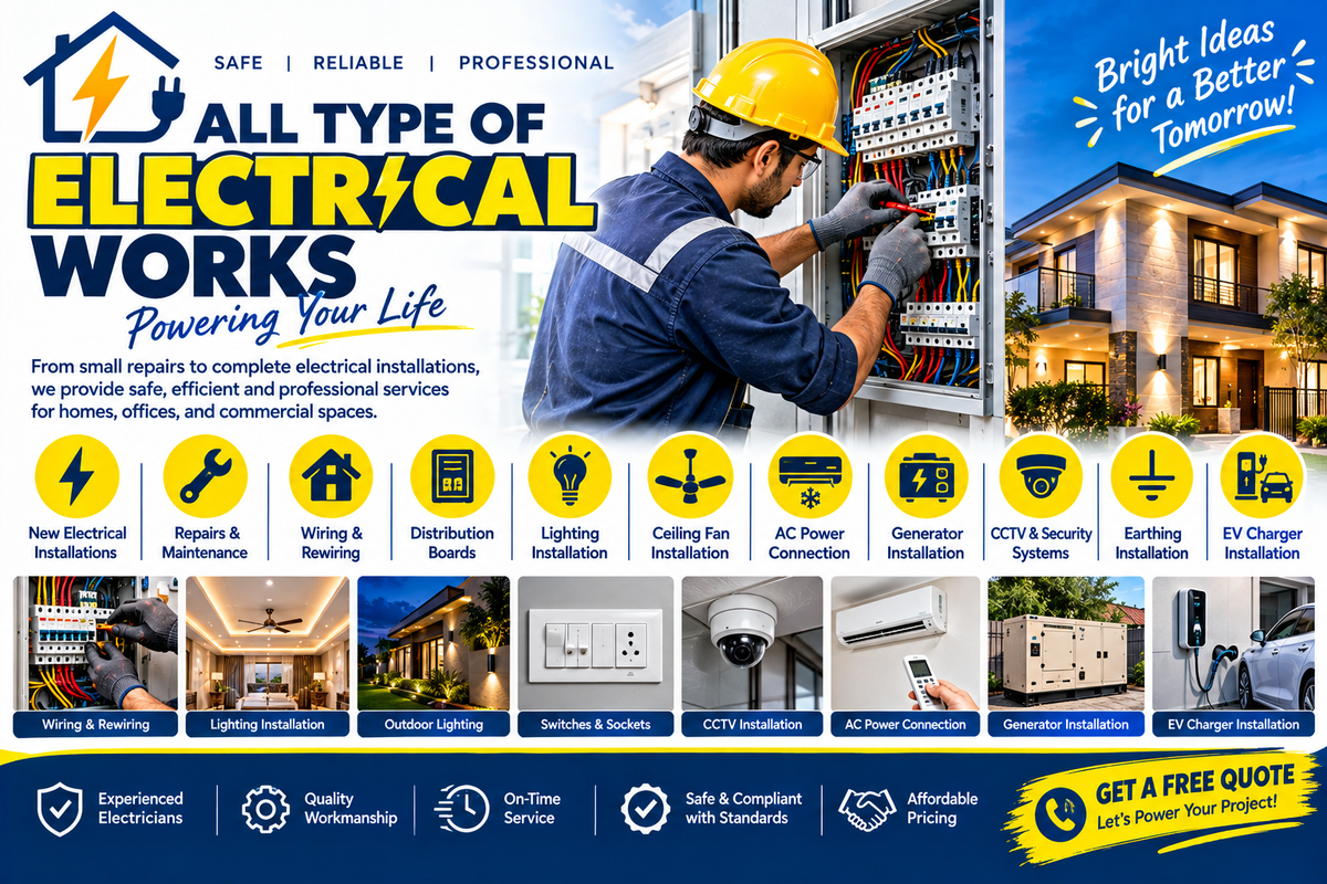 ALL TYPE OF ELECTRICAL WORKS