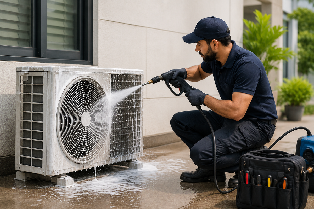 Foam-jet AC service