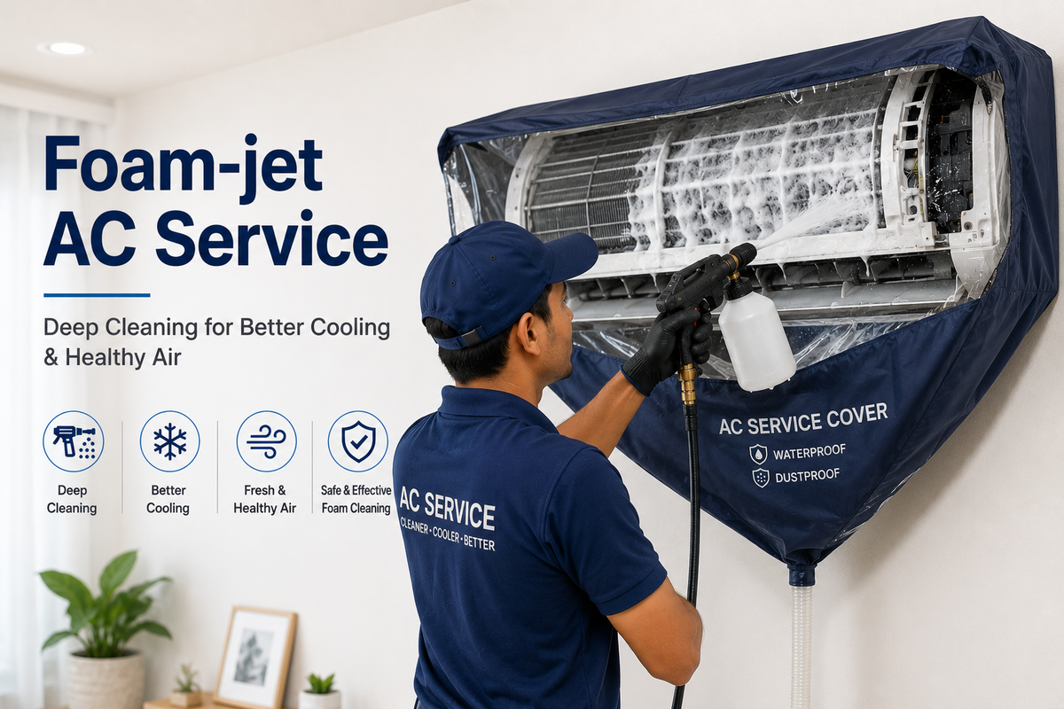 Foam-jet AC service